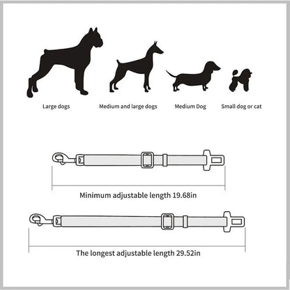 Adjustable Seat Belt for Dogs and Cats