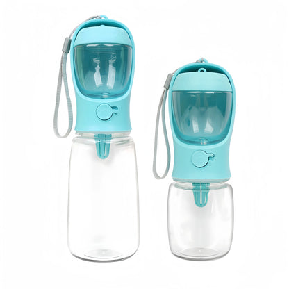 Portable Pet Water Bottle With Storage Food