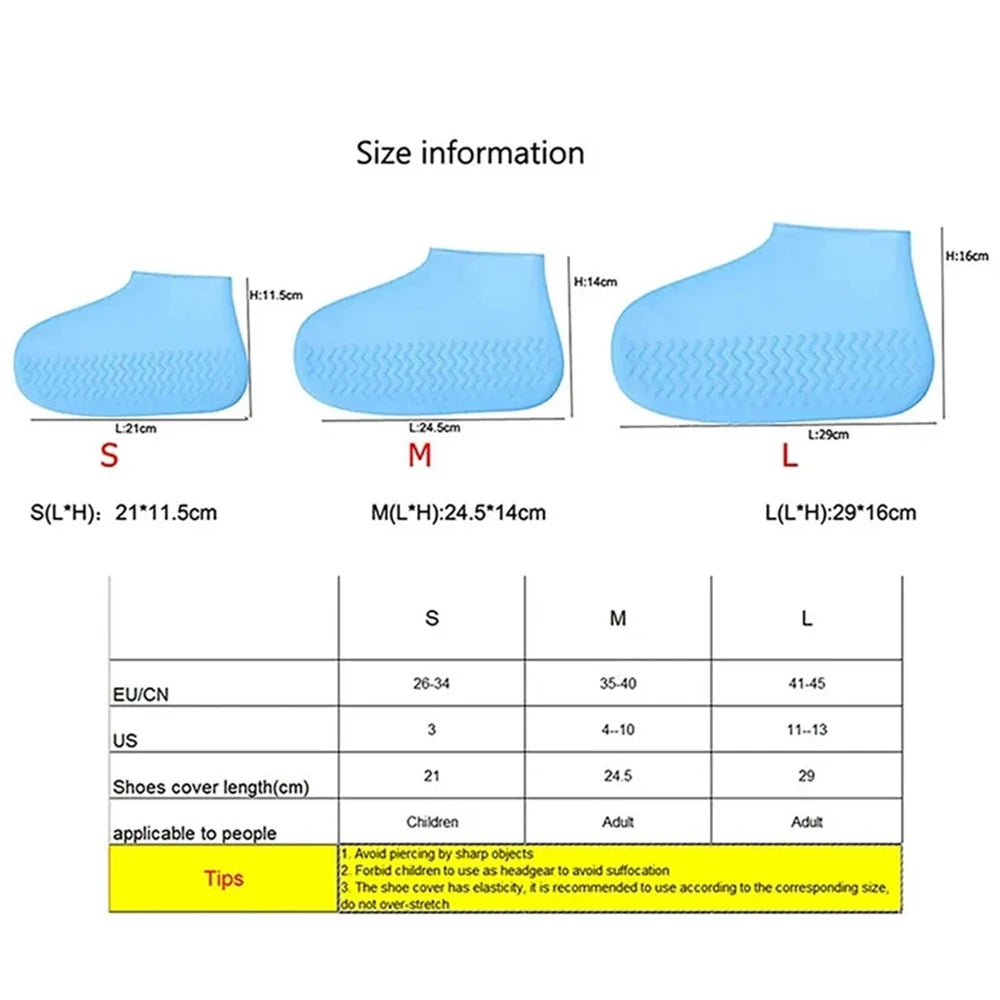 Reusable Silicone Waterproof Shoe Covers